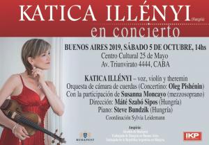 Concierto de Katica Illényi en Buenos Aires